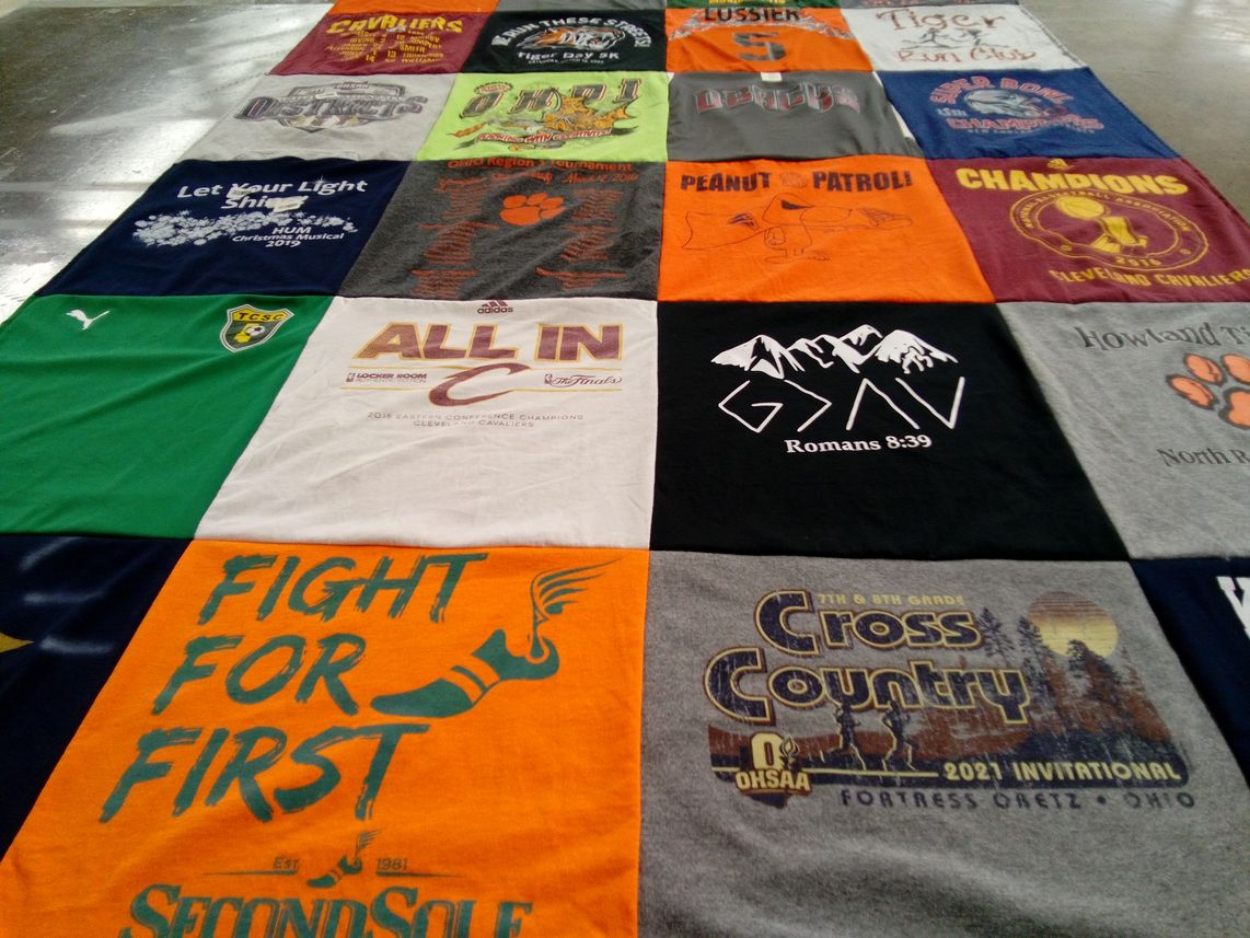 T-shirt quilt featuring cleveland cavaliers by Natalie from OH