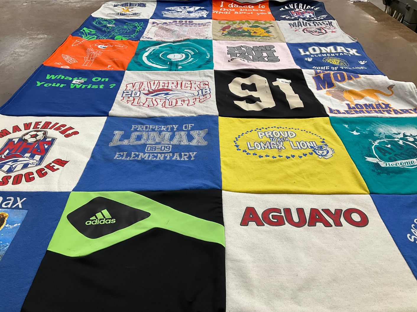 T-shirt quilt featuring mavericks soccer team by Ariel from TX