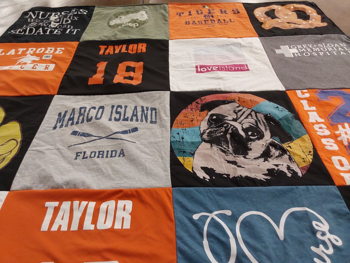 T-shirt quilt from latrobe soccer by Jennifer from PA