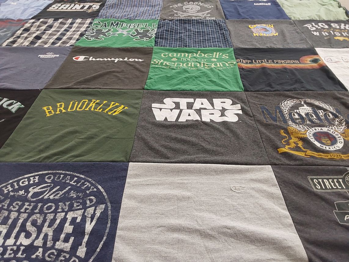 T-shirt quilt from campbell university by Carrie from VA