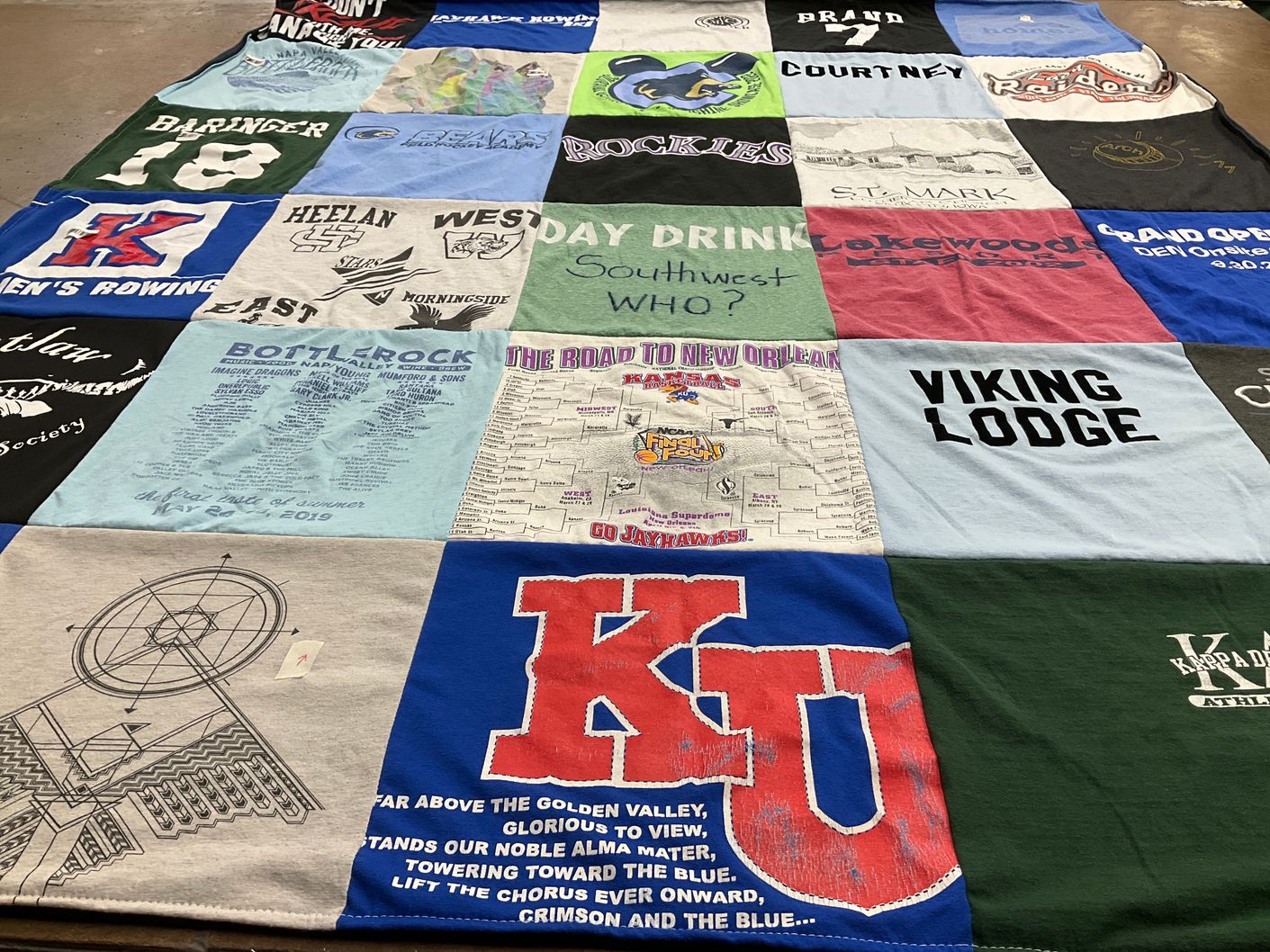 T-shirt quilt from ku by Peter from CO
