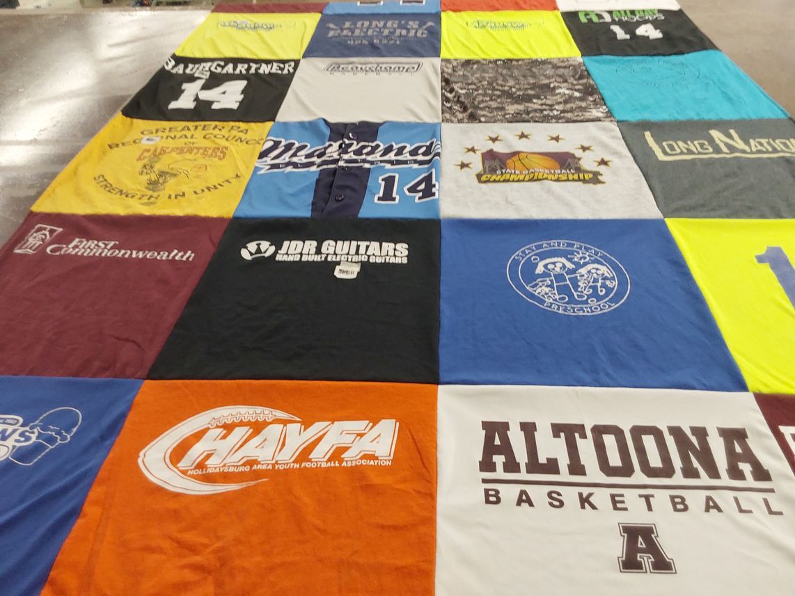 T-shirt quilt from altoona, high by Sandra from PA