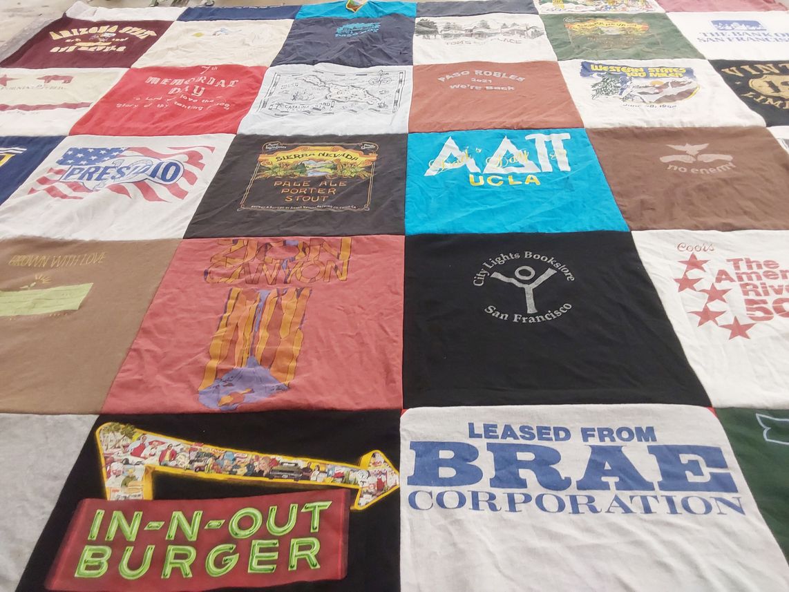 T-shirt quilt from university of california, los angeles by Jennifer from CA