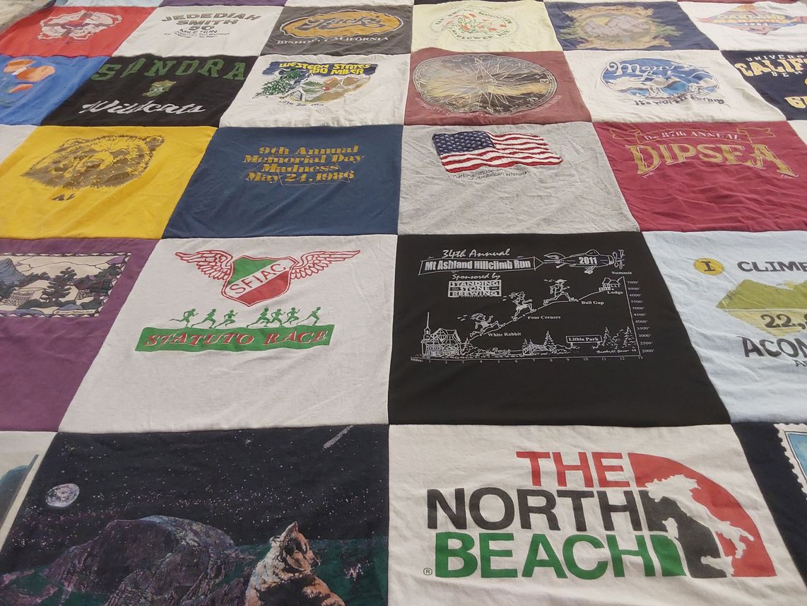 T-shirt quilt from university of california by Jennifer from CA