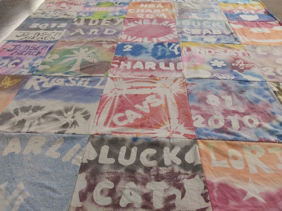 T-shirt quilt featuring cleveland cavaliers by Amy from OH