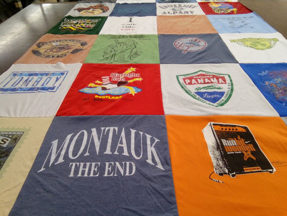 T-shirt quilt from university at albany by Patricia from OR