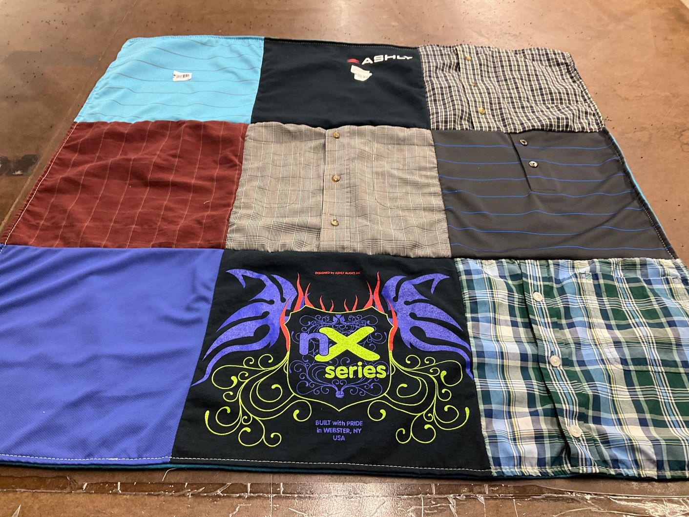 T-shirt quilt by Germaine from NY