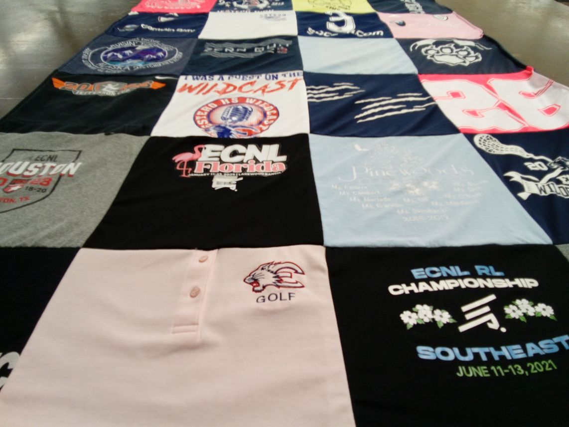 T-shirt quilt featuring wildcats by Catherine from FL