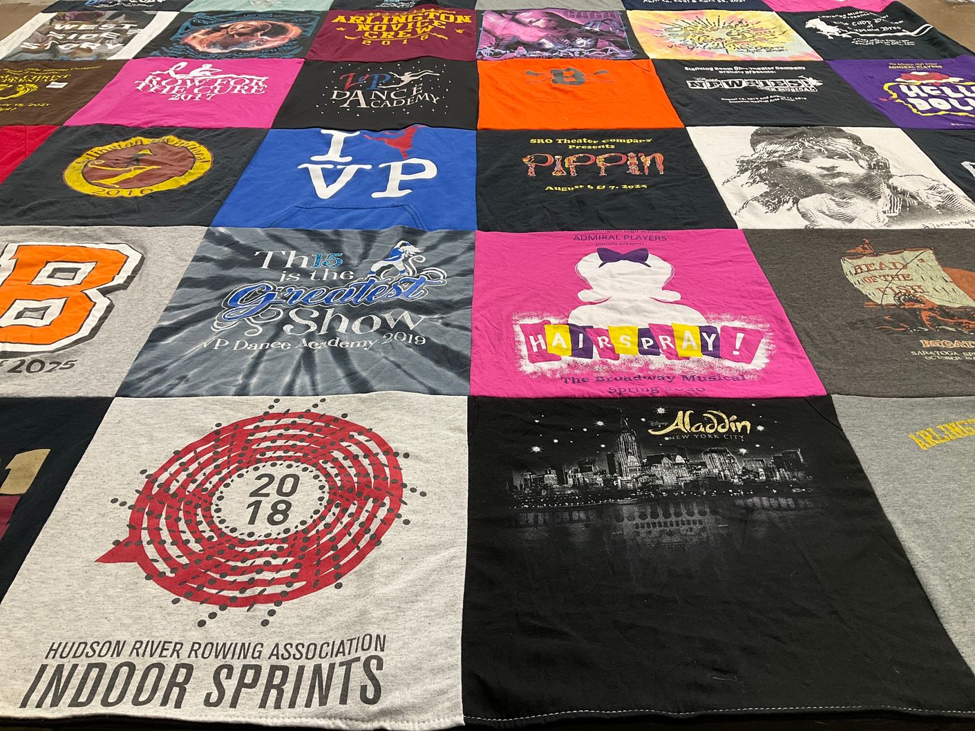 T-shirt quilt from arlington high school by Michelle from NY