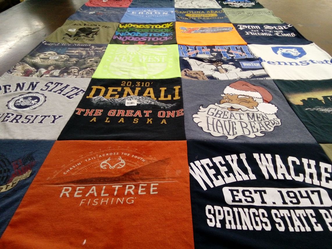 T-shirt quilt from penn state university by Ruth from FL
