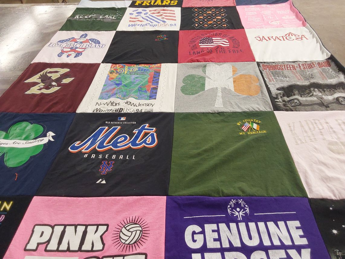 T-shirt quilt featuring new york mets by Ann from NJ