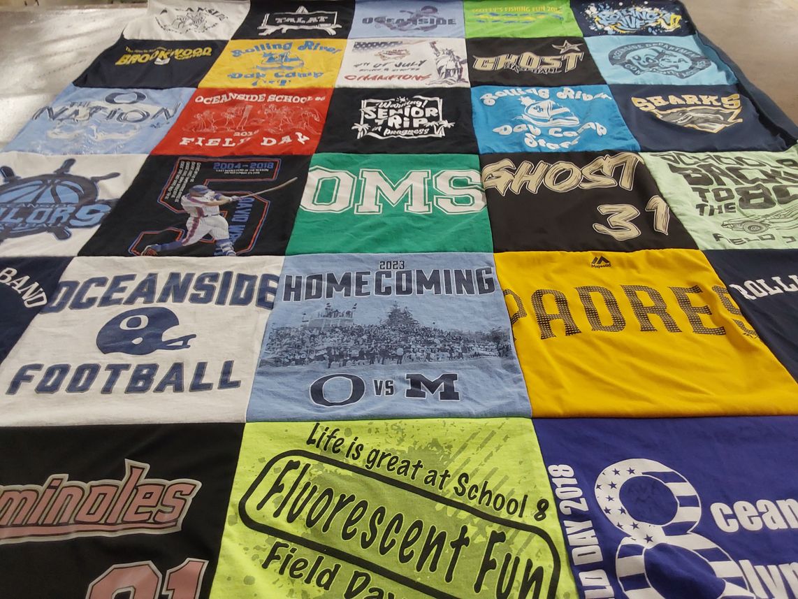 T-shirt quilt featuring padres by Cristina from NY