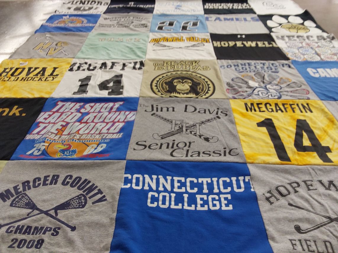 T-shirt quilt featuring hopewell valley high school by Scott from NJ