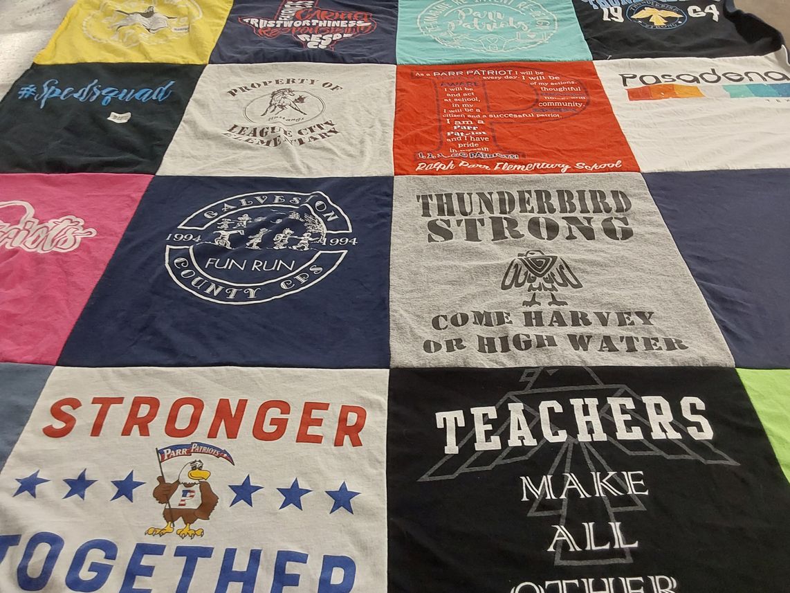 T-shirt quilt featuring thunderbird by Kimberly from TX