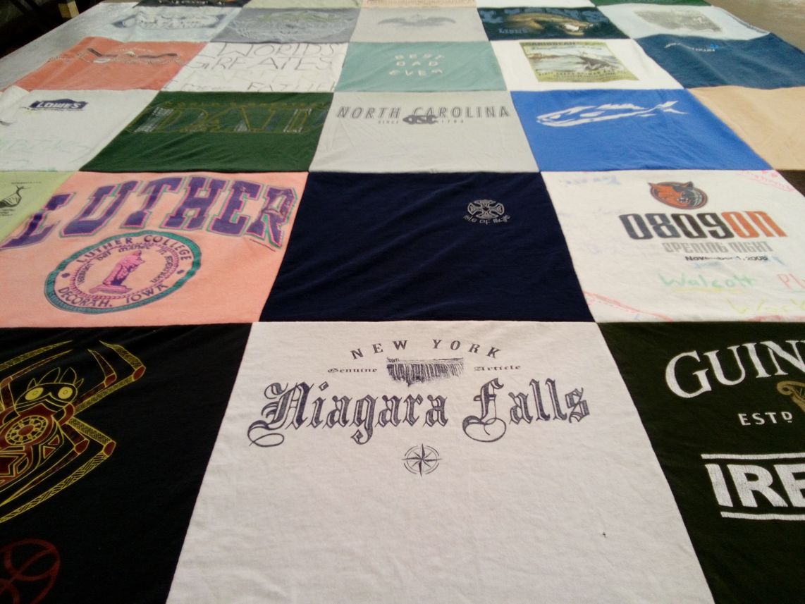 T-shirt quilt from luther college by Kimberly from NC