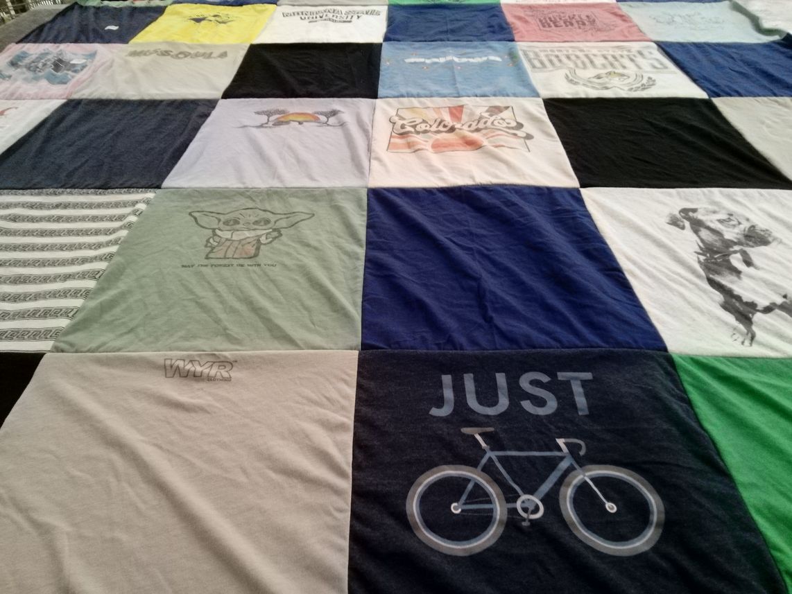 T-shirt quilt from university of colorado by Susie from CO