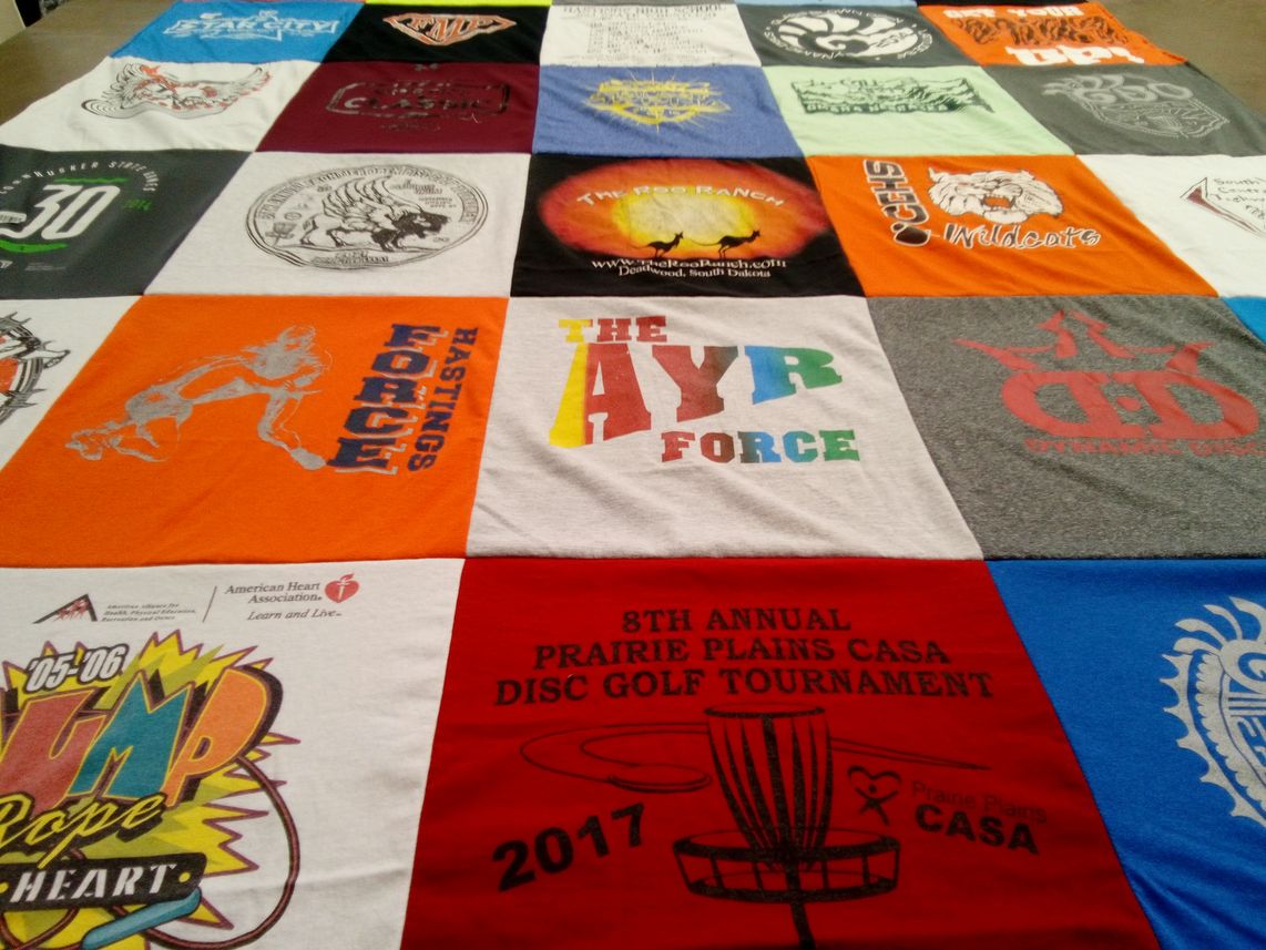 T-shirt quilt featuring the ayr force by Kimma from NE