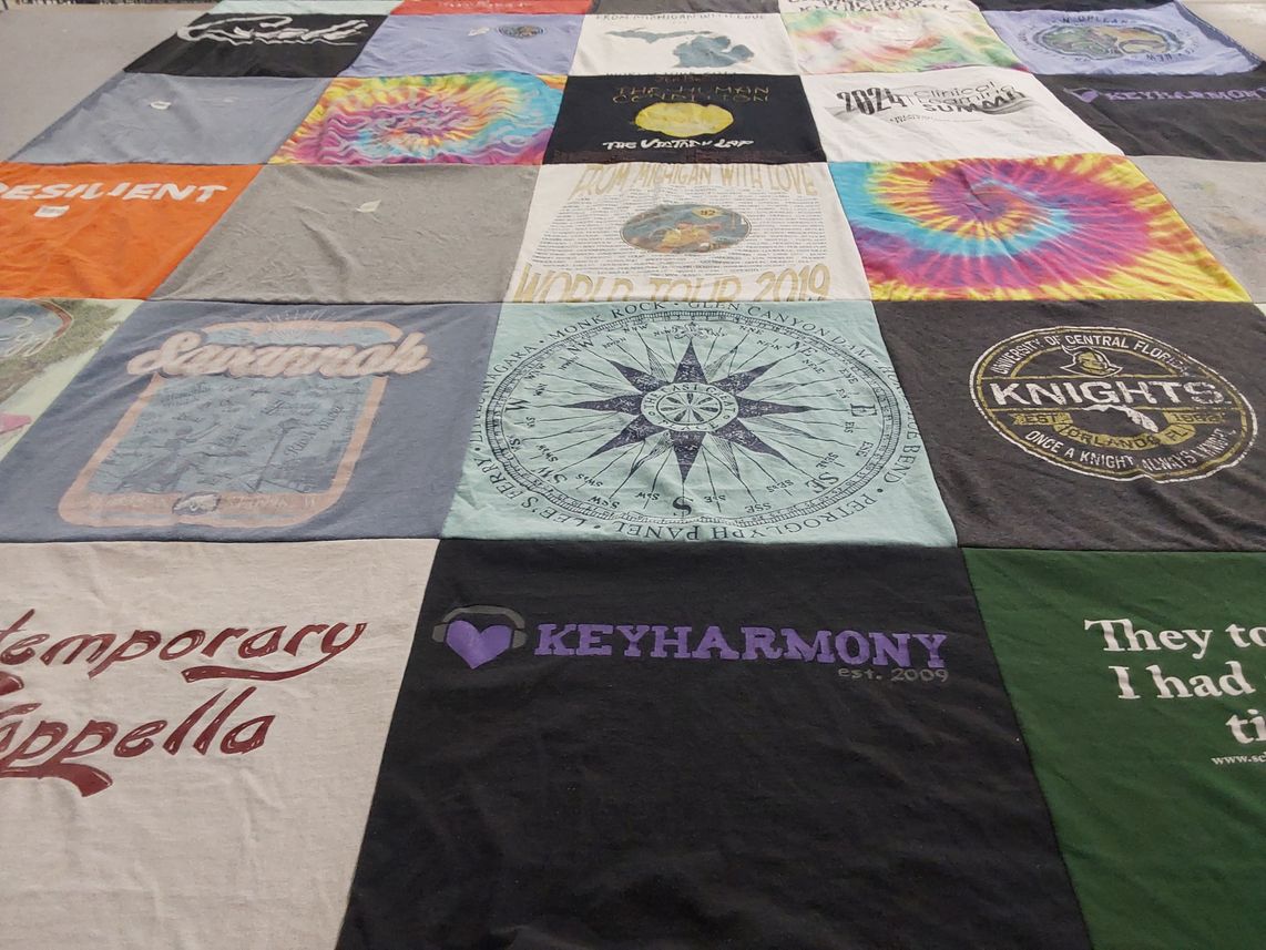 T-shirt quilt from university of central florida by Kaylyn from FL