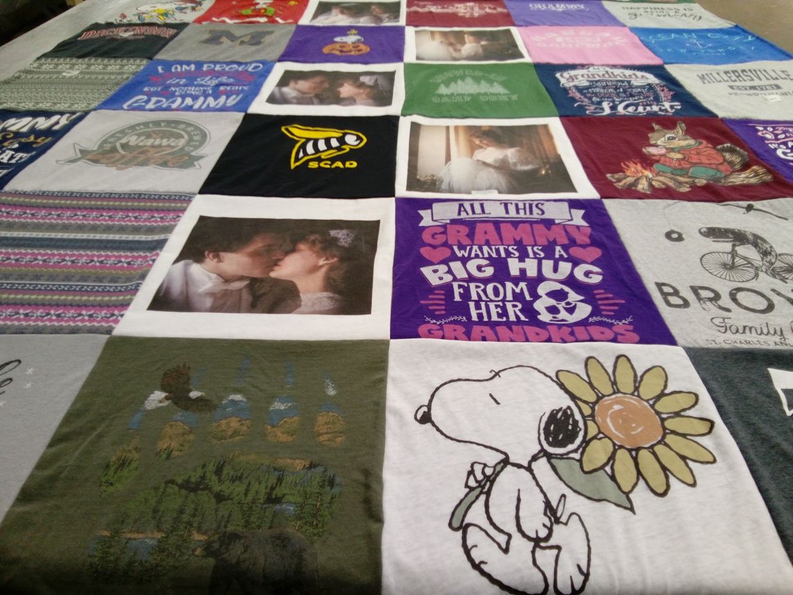 T-shirt quilt from savannah college of art and design by Mark from PA