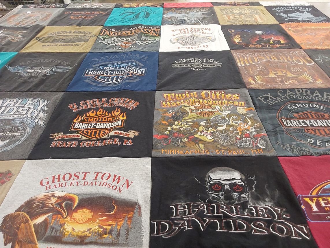 T-shirt quilt from state college harley-davidson by Karen from NY