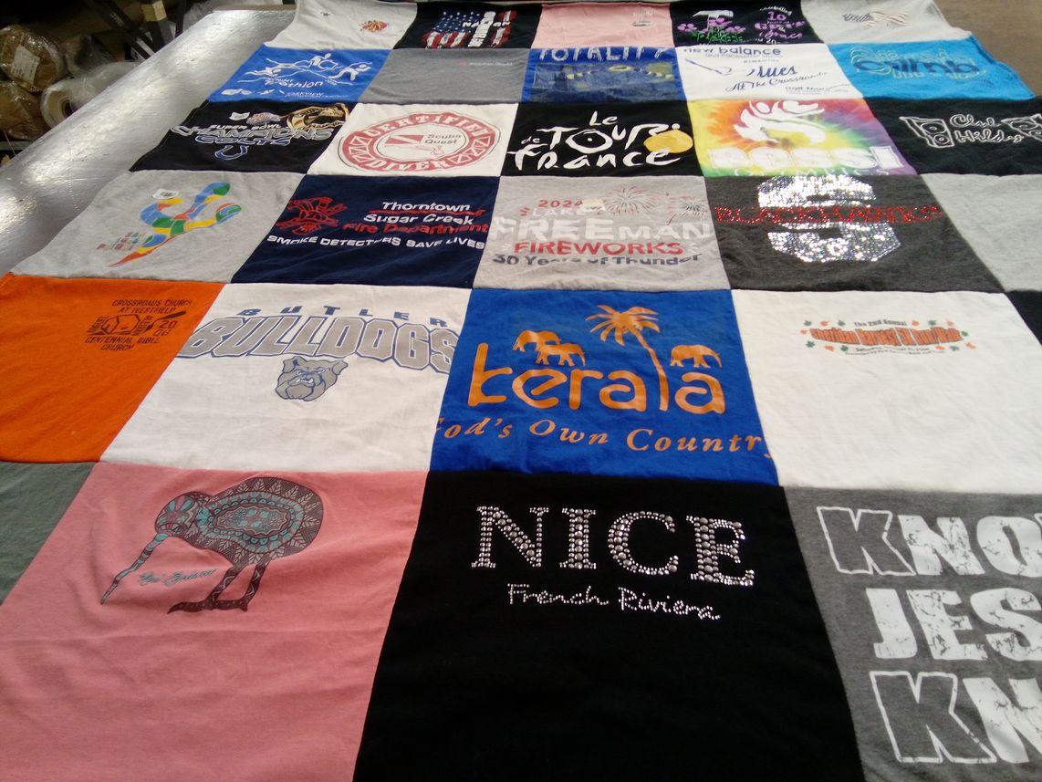 T-shirt quilt featuring butler bulldogs by Catherine from IN
