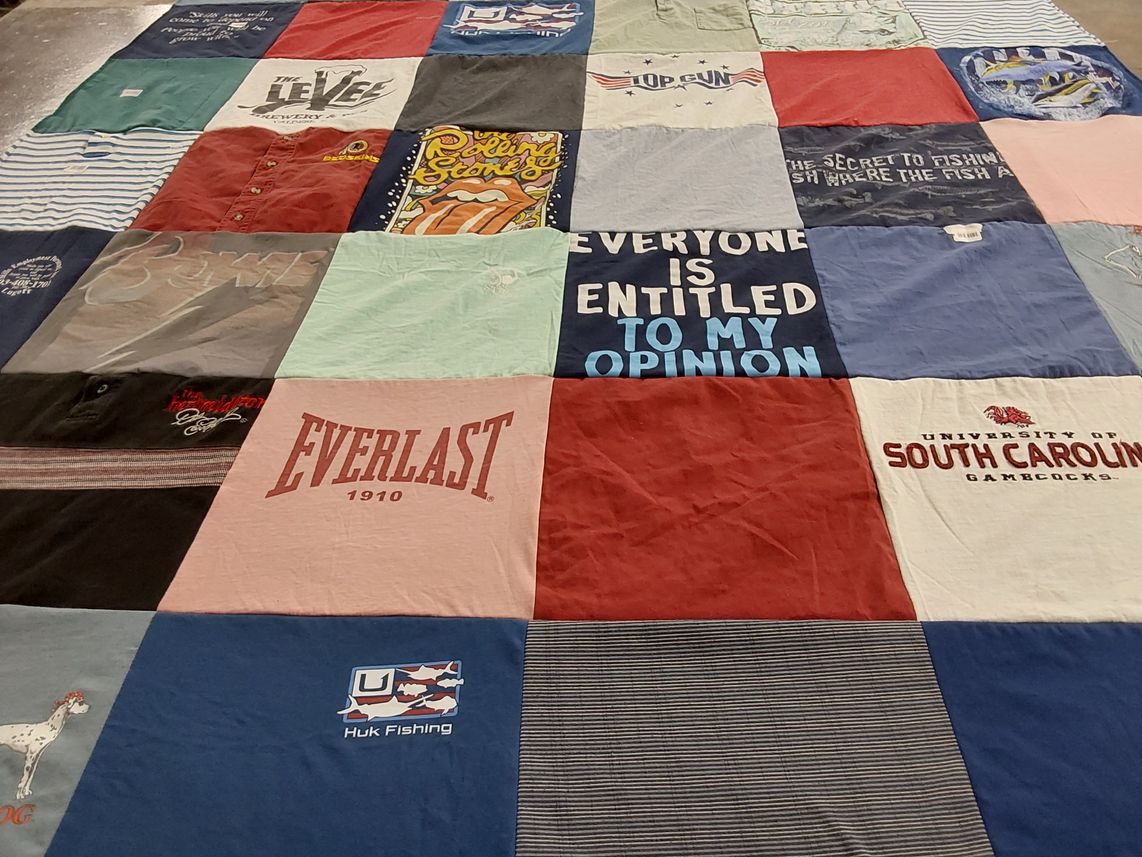 T-shirt quilt featuring gamecocks by darja from NC