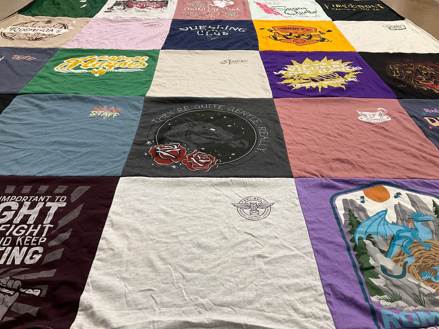 T-shirt quilt featuring university of washington huskies by Tiffany from WA