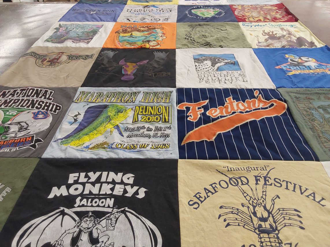 T-shirt quilt featuring auburn tigers by Benjamin from FL