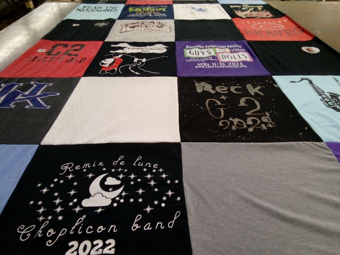 T-shirt quilt from university of kentucky by Shelle from MD