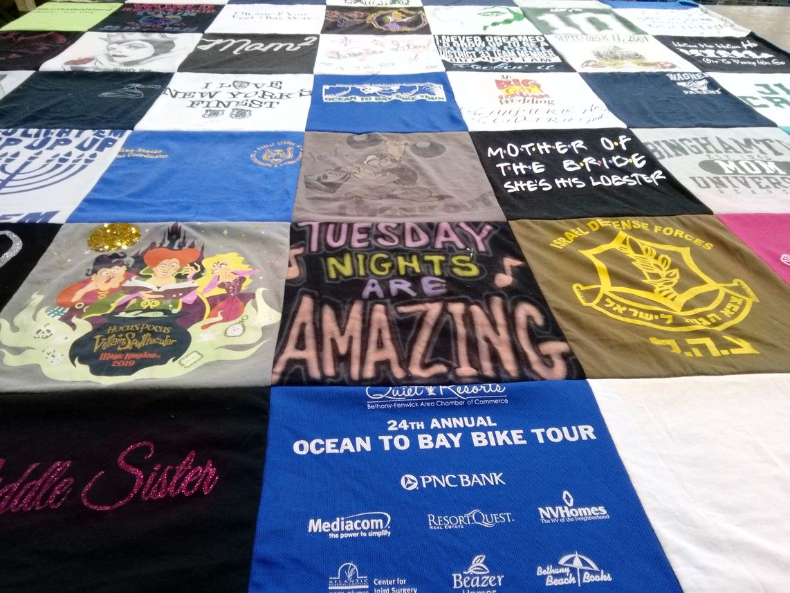 T-shirt quilt from binghamton university by Julianne from NY