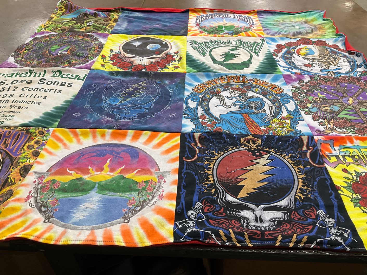 T-shirt quilt with music, culture themes by Bob from MO