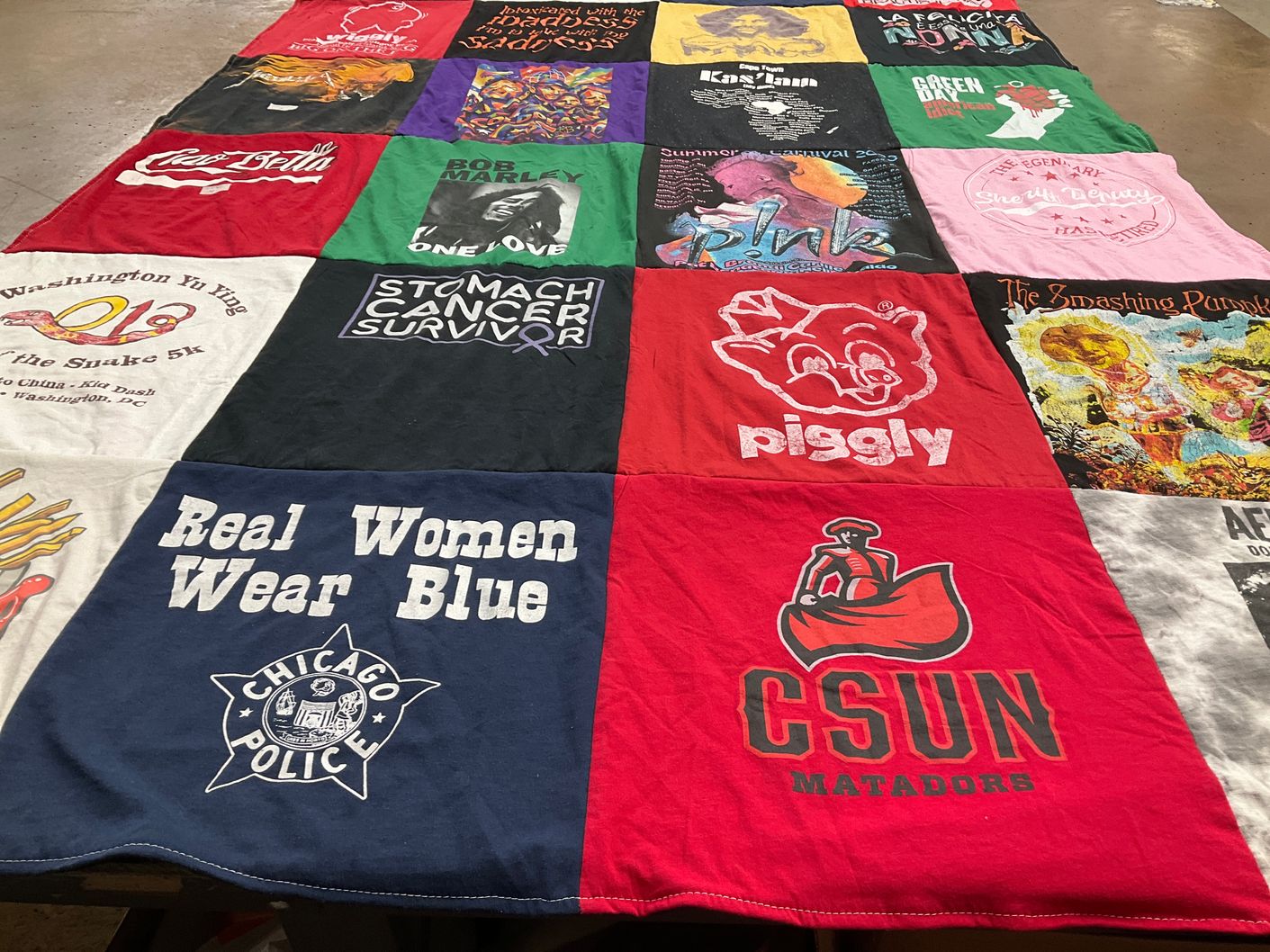 T-shirt quilt featuring california state university northridge matadors by Elisabeth from DC