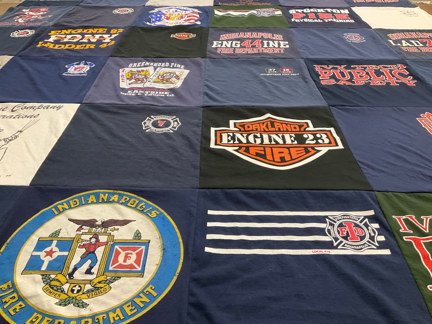 T-shirt quilt from ivy tech community college by Rodney from IN