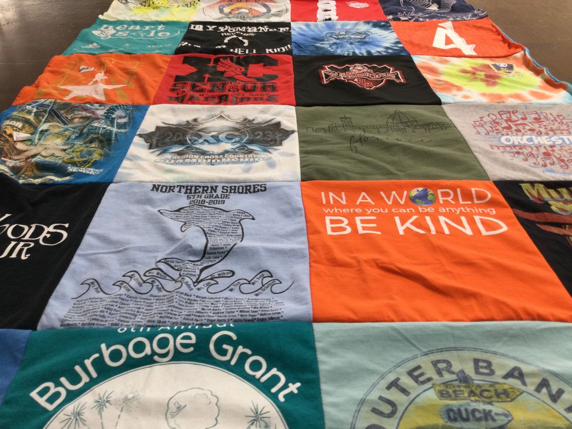 T-shirt quilt from northern shores elementary school by Kelley from VA