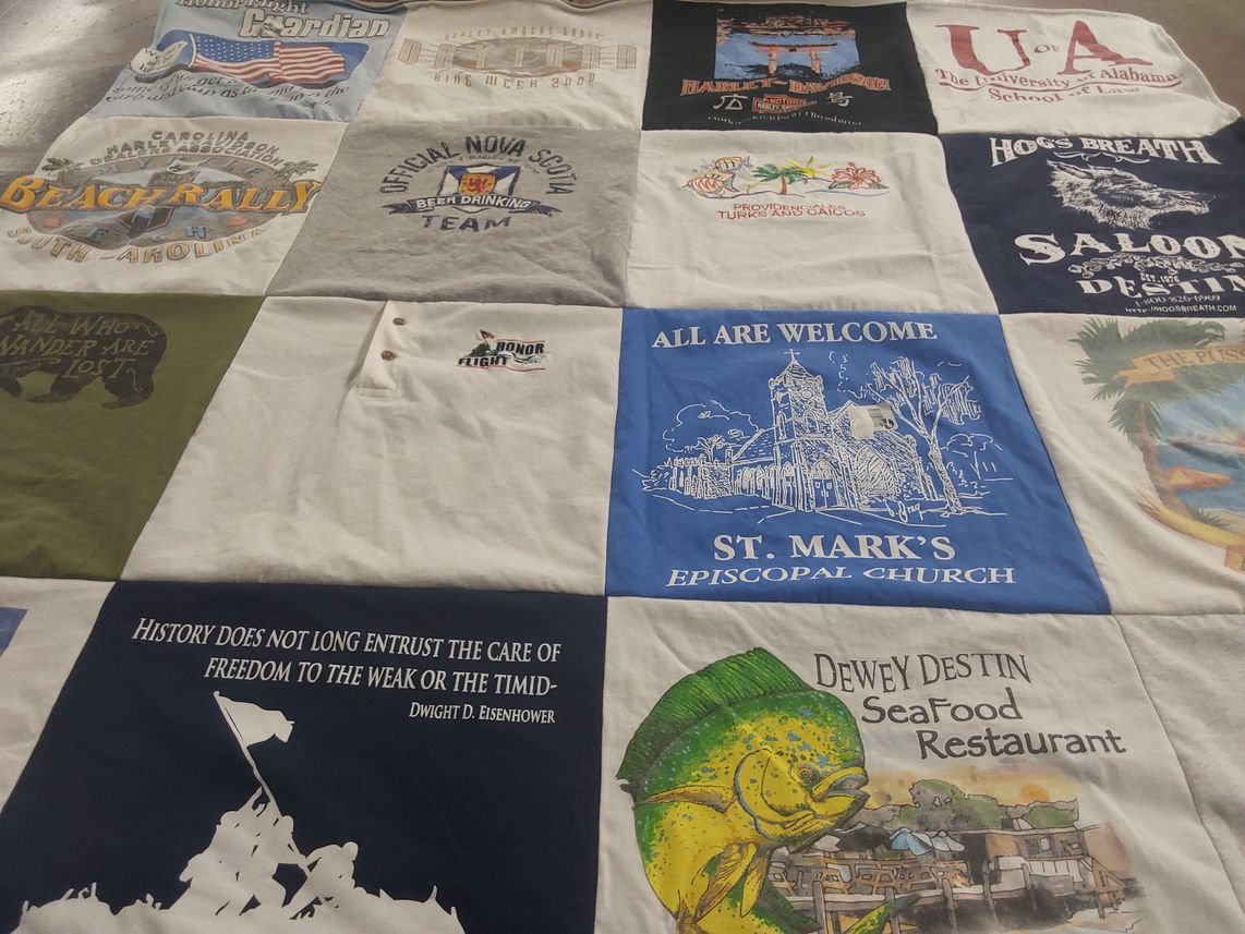 T-shirt quilt from the university of alabama by Jackie from AL