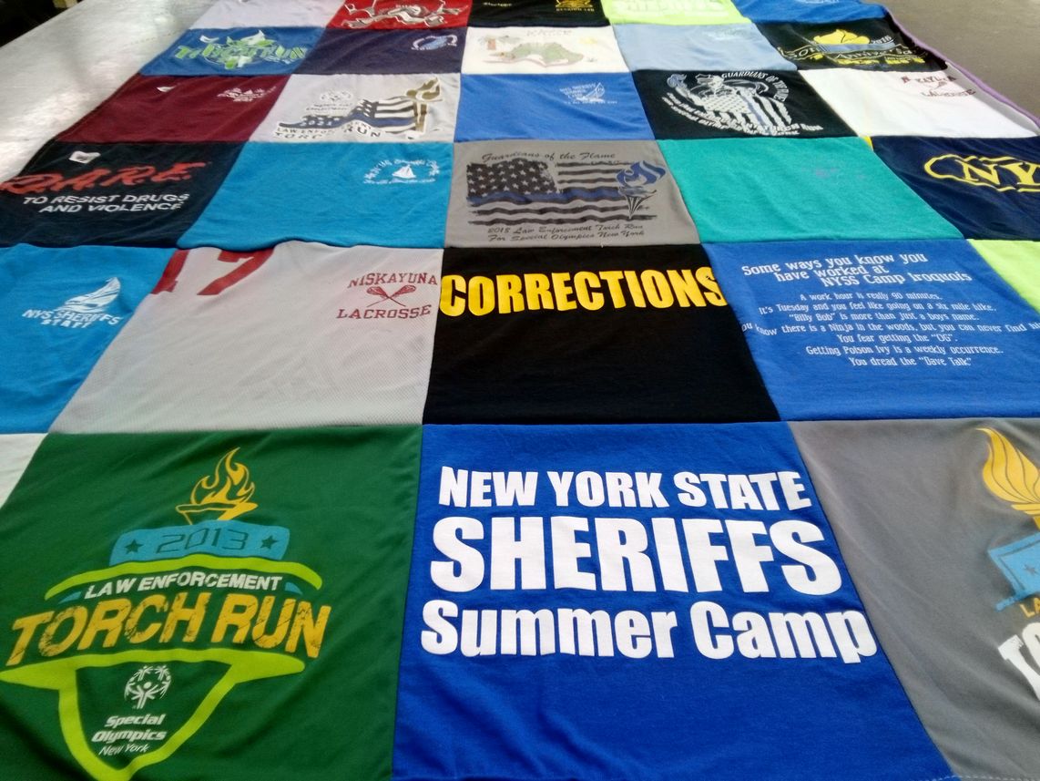 T-shirt quilt from niskayuna high school by Katie from NY