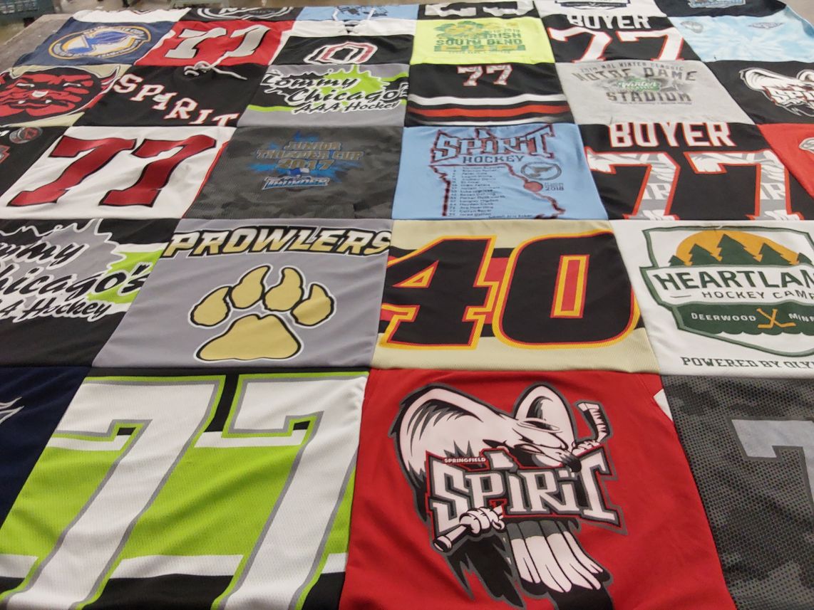 T-shirt quilt featuring springsfield spirit, chicago prowlers by Jeremy from MN