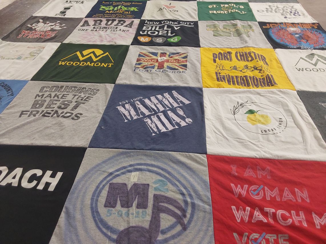 T-shirt quilt featuring st. paul's basketball by Melissa from NY