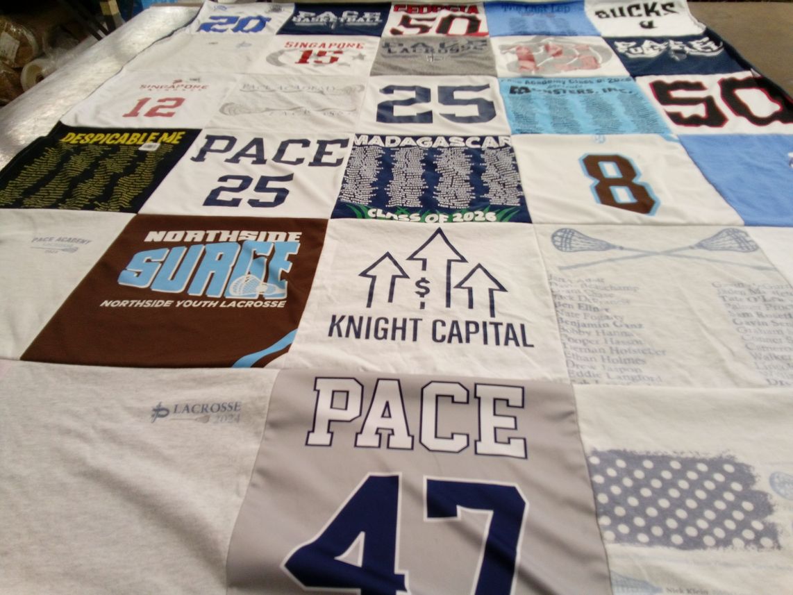 T-shirt quilt from pace academy by Kristin from GA
