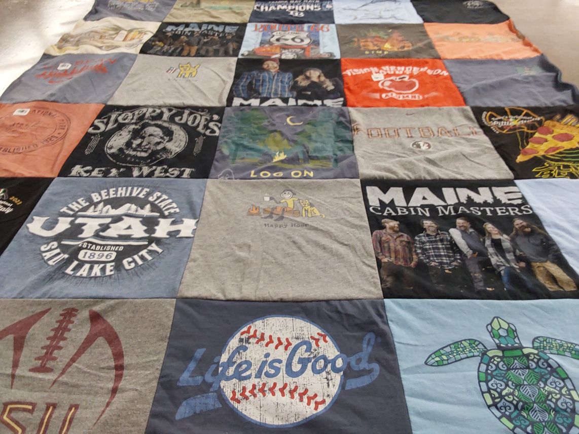 T-shirt quilt from florida state university by John from FL