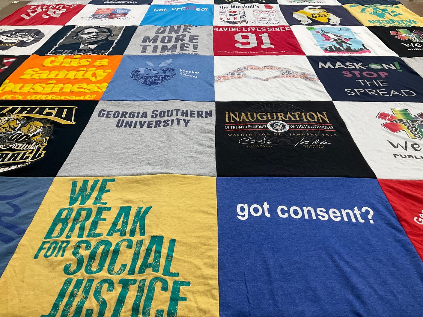 T-shirt quilt from georgia southern university by Brittany from GA