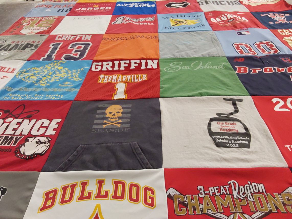 T-shirt quilt featuring griffin high school by jason from GA