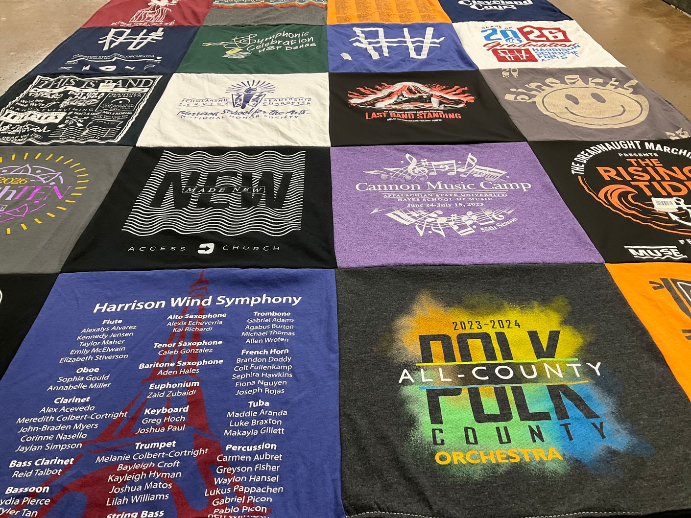 T-shirt quilt from appalachian state university by Sabrina from FL