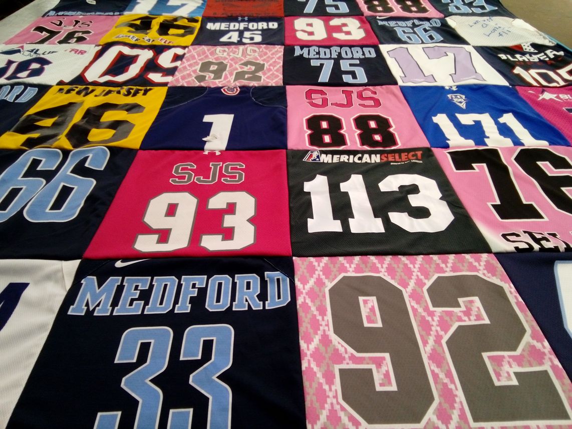 T-shirt quilt from medford, st. john's school by Lauren  from NJ