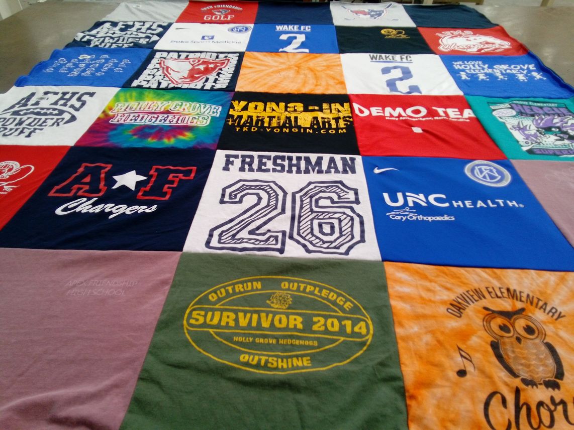T-shirt quilt featuring wake fc, yong-in martial arts by Tara from NC