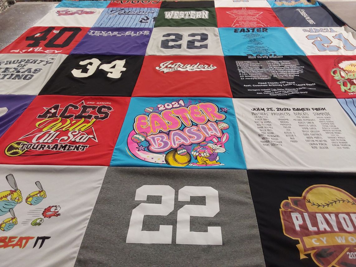 T-shirt quilt from 2020 varsity wildcats by Christina from TX