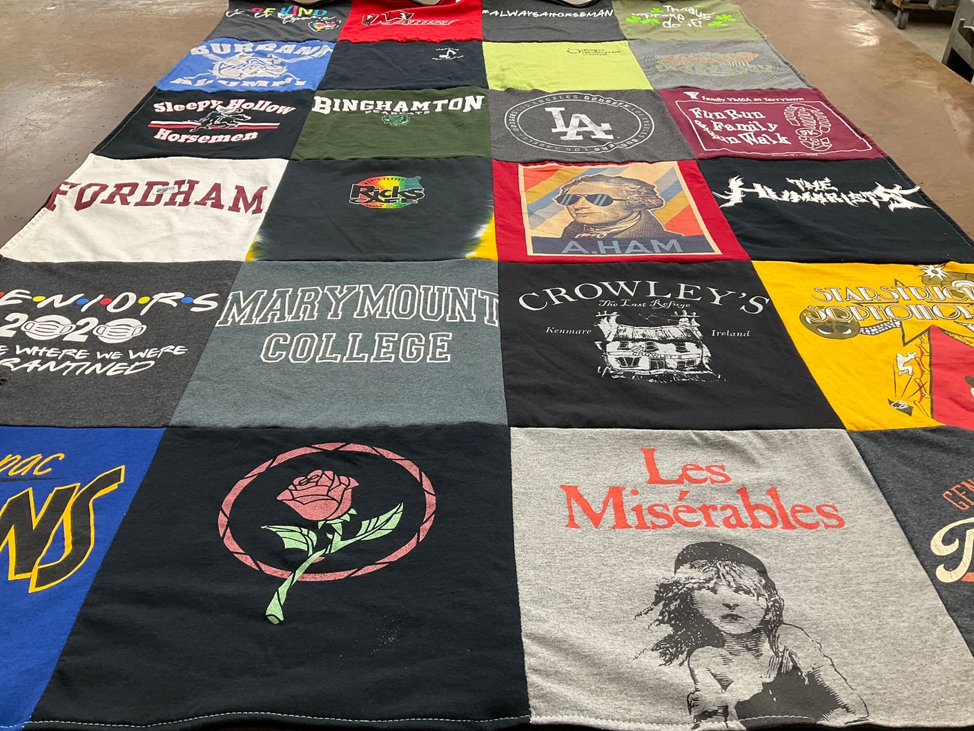 T-shirt quilt featuring sleepy hollow horsemen by Stanley from NY