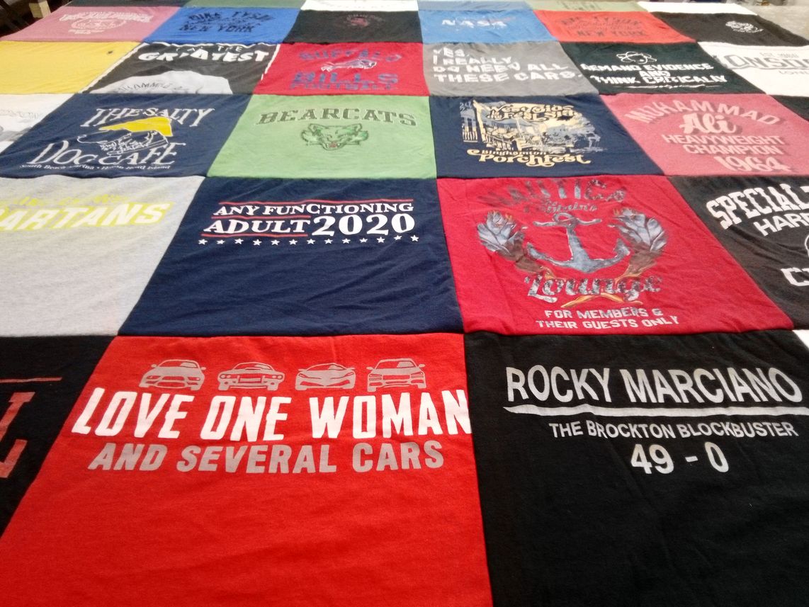 T-shirt quilt by Leonard from NY