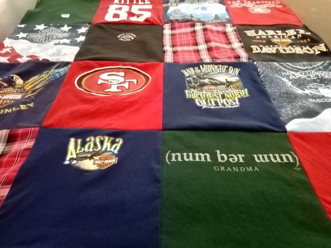 T-shirt quilt featuring san francisco 49ers by Diane from CA