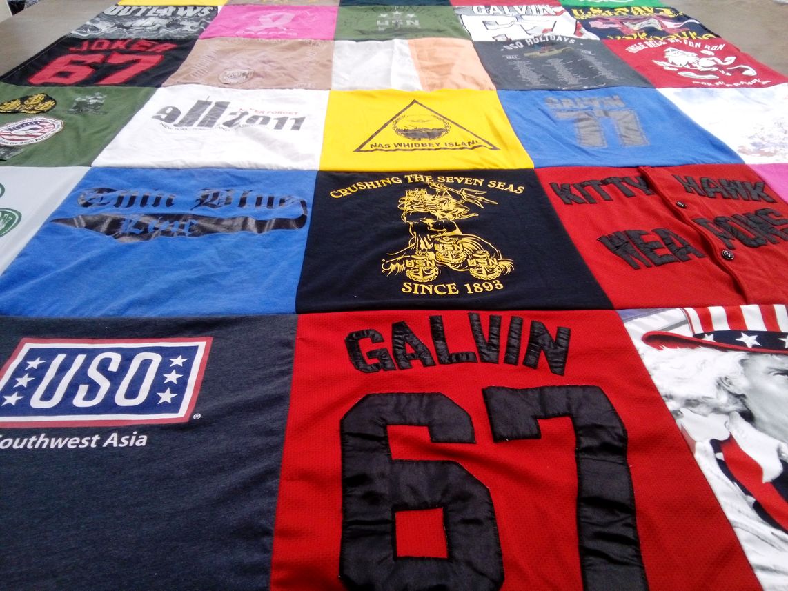 T-shirt quilt by Cheryl from NY
